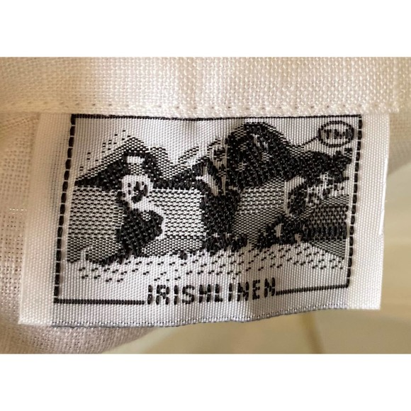 NWT Richard Malcolm Irish Linen Sleeveless Ruffled Blouse S L - Picture 10 of 11